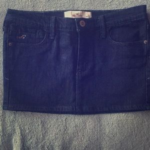 Navy Blue Jean Skirt
